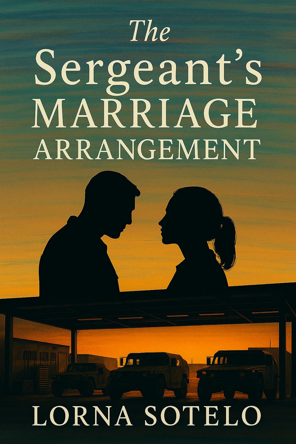 Book cover for The Sergeant’s Marriage Arrangement by Lorna Sotelo.